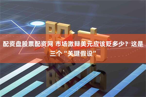 配资盘股票配资网 市场激辩美元应该贬多少？这是三个“关键假设”